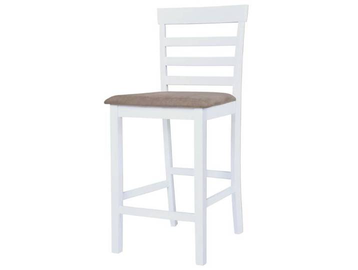 Confortable Chaises de bar (2 pcs) Applications larges 110 kg par siège blanc tissu__19110