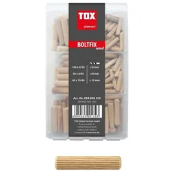 TOX Holzdübel-Sortiment »Boltfix wood« 190 Stück braun