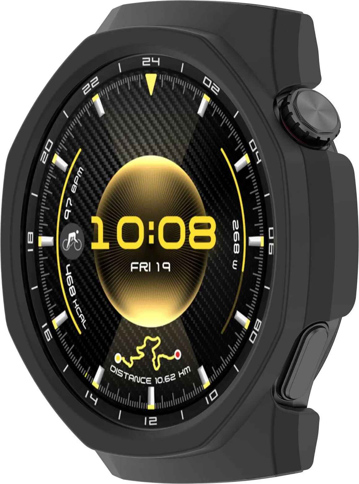 INF Half-Pack PC Hollow Schutzhülle 46mm kompatibel mit Huawei Watch GT6 Pro - Schwarz