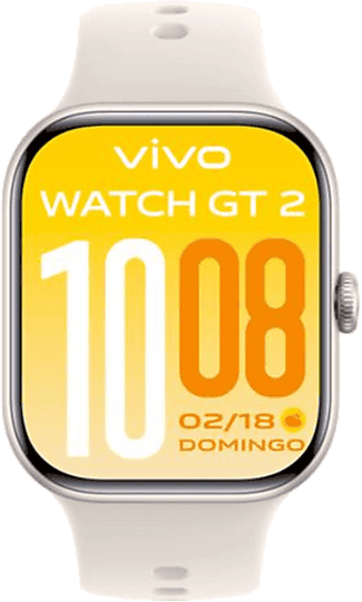 Smartwatch - vivo Watch GT 2, AMOLED 2.07", 47mm, 135-205 mm, Aluminio, 5 ATM, Blanco estelar