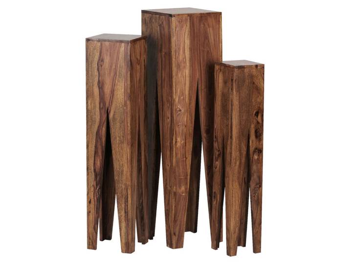 Blumentisch Kada 3er Set Sheesham