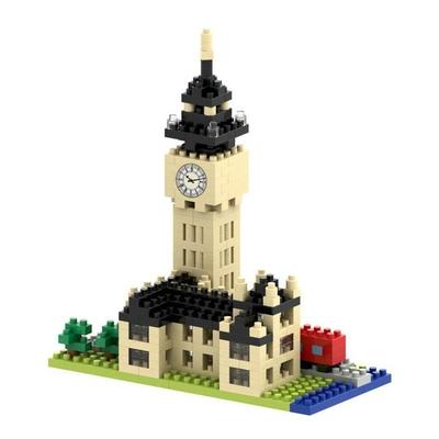 BRIXIES 200047 - Big Ben, 3D Konstruktionsbausatz aus Ministeinen, 388 Teile, Level 3
