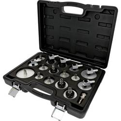 KS Tools 160.0815 Universal-Entlüfterstutzen-Adapter-Satz zur Bremsenentlüftung, 17-tlg