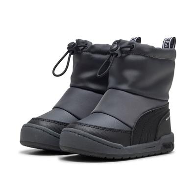 Winterboots PUMA "MULTIFLEX 2 BOOT AC INF", Mädchen, Gr. 22, dusky gray, puma schwarz, puma weiß, Textil, Schuhe Winterboots, für Sportmode, Wintermode und Outdoormode, knöchelhoher Schnitt