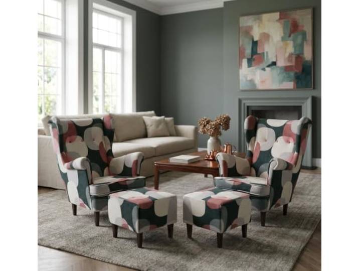 Family Meble Ohrensessel Ari Design mit Hockern – Variante Ari Design Gabo 8