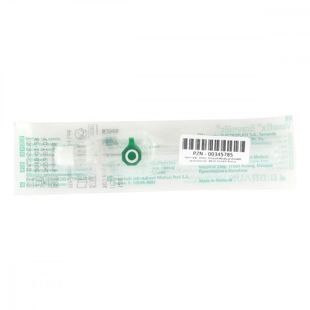 1001 Artikel Medical GmbH Vasofix Braunüle 18g 33mm gr/we 00345785