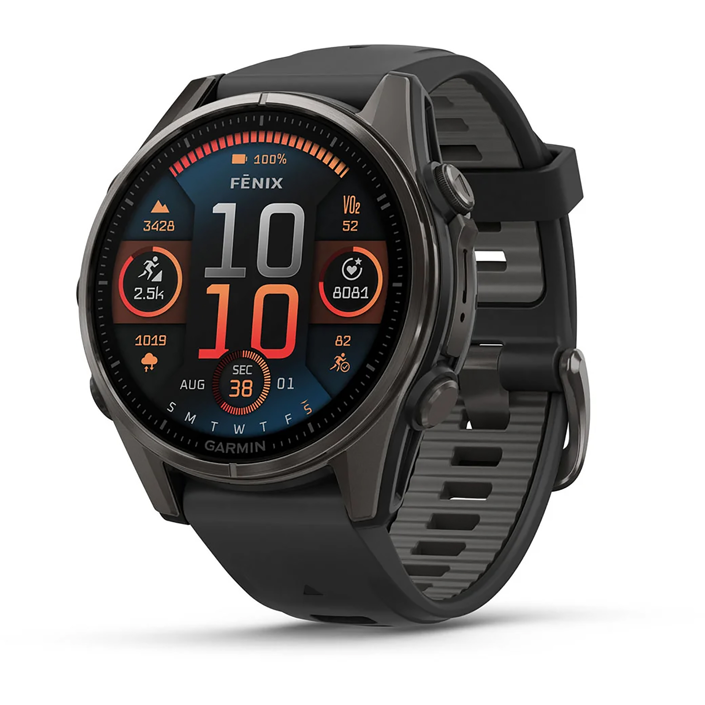 Garmin Fēnix 8 Amoled Sapphire GPS Uhr GPS Uhren schwarz Größe 43mm Camping