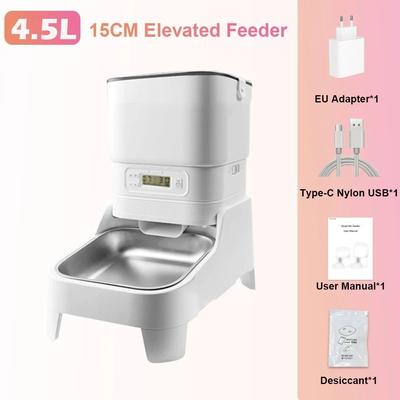 Uplift Essentials Smart 4.5L Elevated Camera Pet Feeder & Monitoring Station key Control