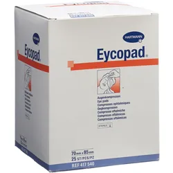 IVF Hartmann, Verbandsmaterial, Augenkompressen 70x85mm steril