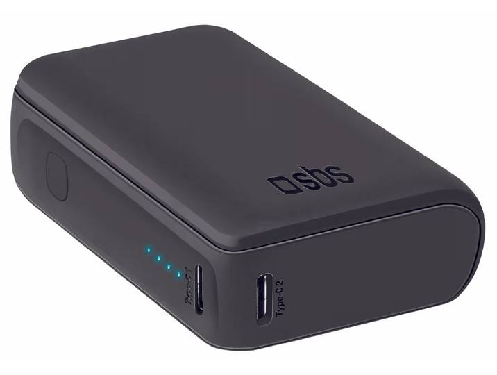 sbs NanoTube Black Power Bank – Powerbank – schwarz