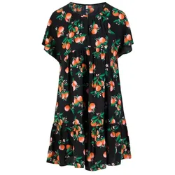 Blutsgeschwister Sommerkleid Seeds of Love - orange grove XL