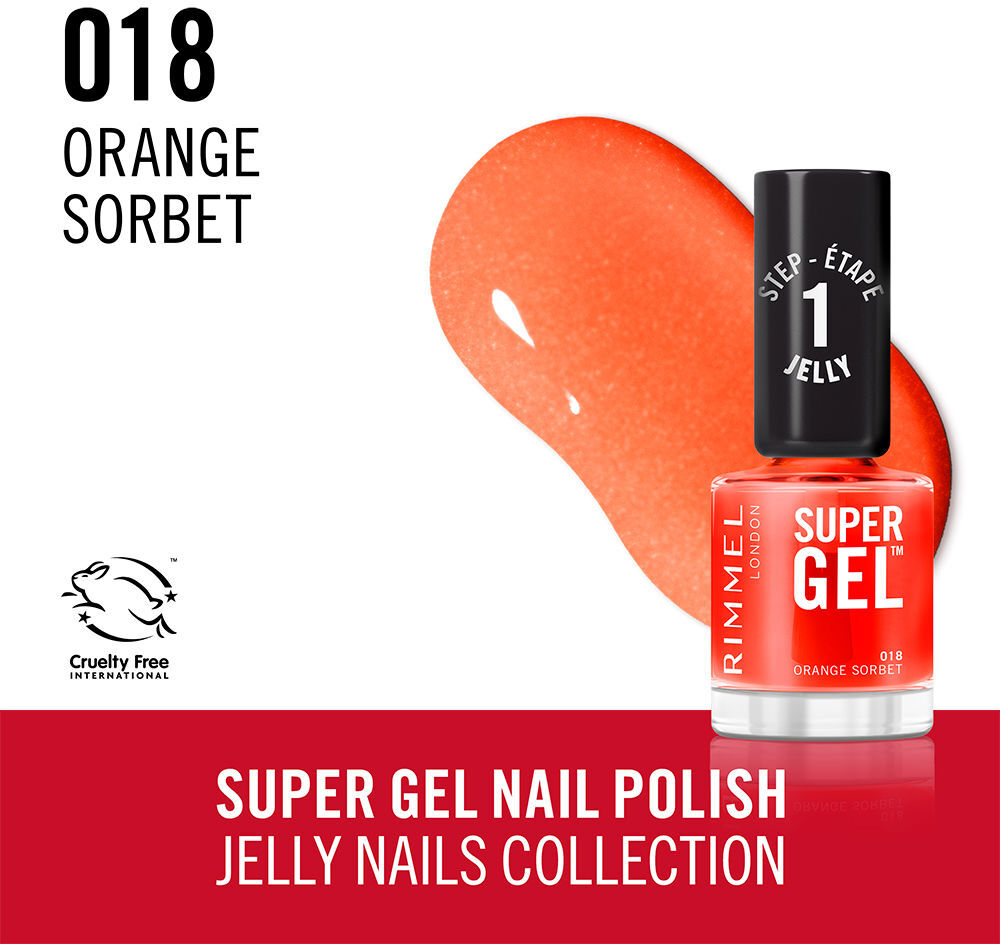 Rimmel London Super Gel esmalte de uñas #18-Orange Sorbet