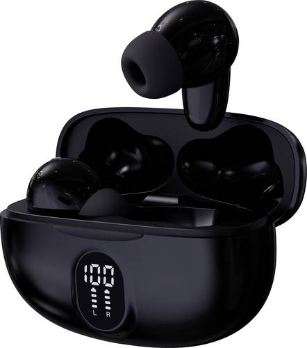Denver TWE-57B BLACK In Ear Kopfhörer Bluetooth Stereo Schwarz Handy