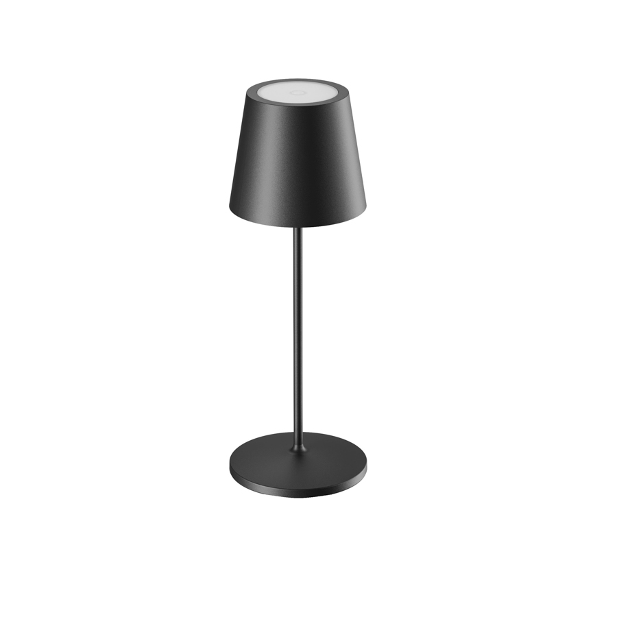 LCD LED-Akku-Tischleuchte 35cm Schwarz 5140 4260277682880
