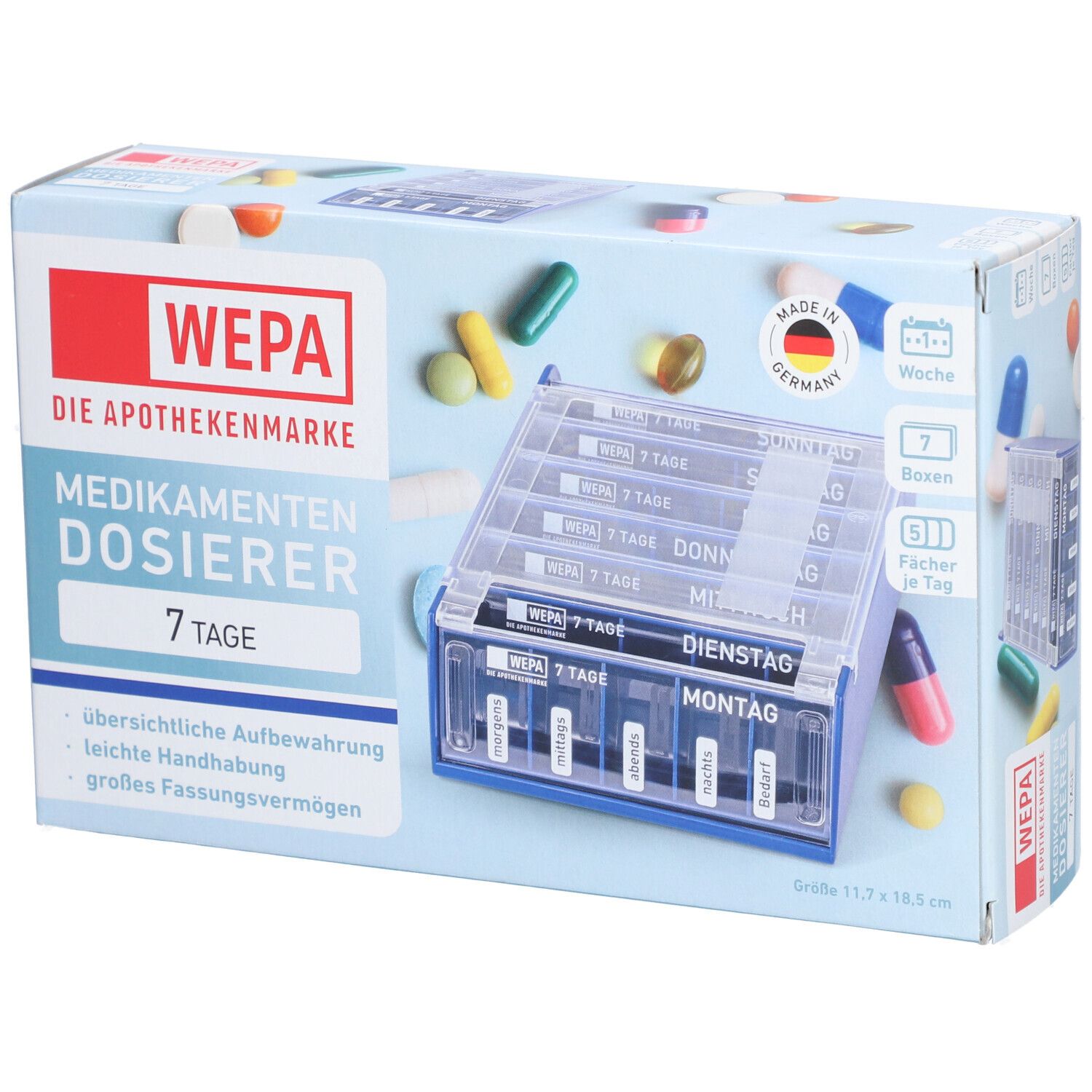 Wepa 7 Tage Wochenmagazin blau 1 St Box