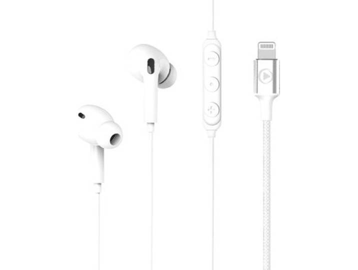 Force Play - Kit Piéton Kit Piétons Intra Lightning Mfi Blanc
