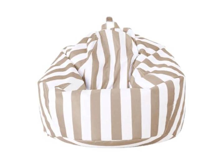 MKYYIOED Sitzsackbezug Outdoor Bean Bag Pouf Cover Kein Füllstoff im Inneren(Light kahki,D100cm-cover-adults)