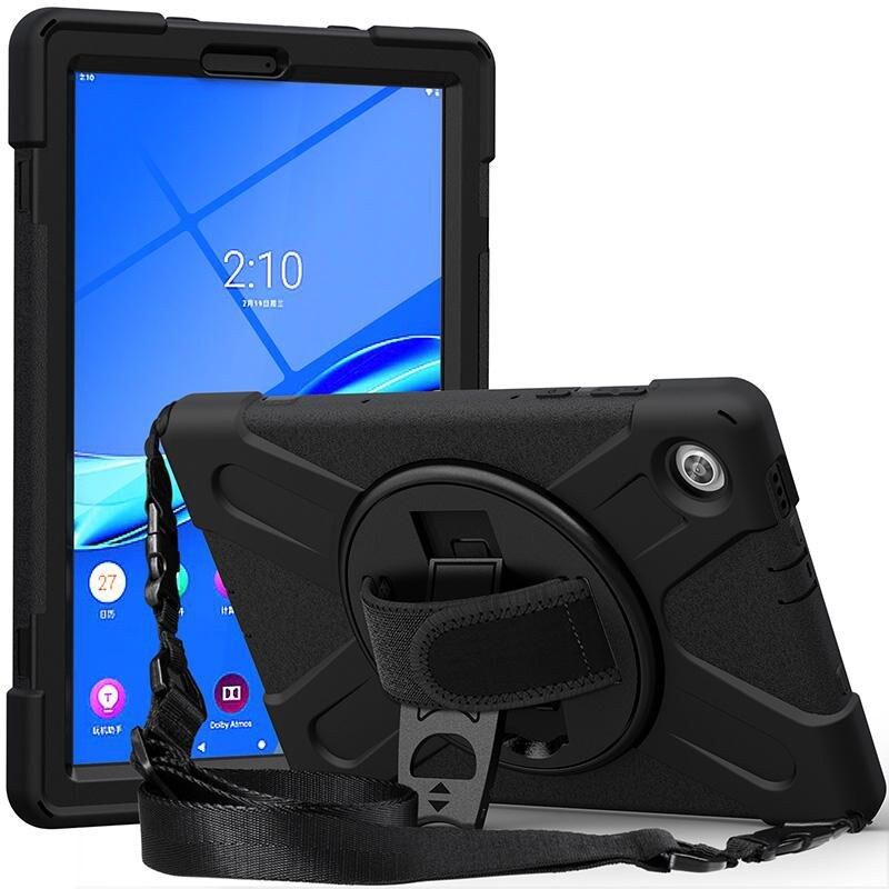eSTUFF AUSTIN Defender Case for Lenovo Tab M10 HD (2nd Gen) TB-X306X - Black (ES681900-BULK)