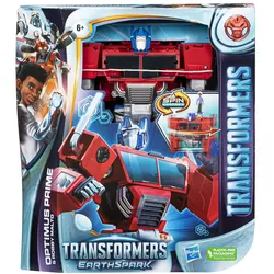 Hasbro Transformers EarthSpark Spin Changer Optimus Prime und Robby Malto Figur