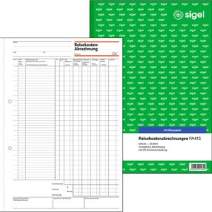 Sigel RA 415 Reisekostenabrechnungen monatlich