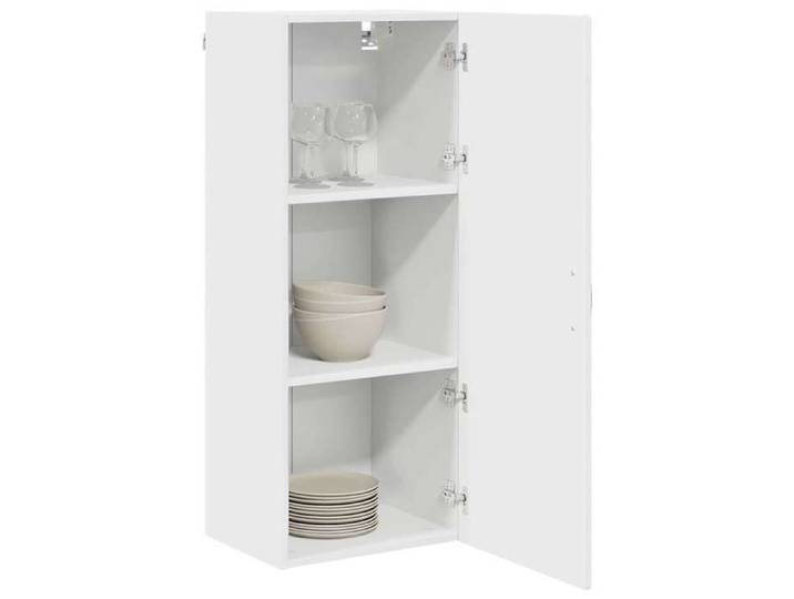 Caisson de cuisine Blanc - Armoire de cuisine - Armoire à vitrine - Blanc - 40x31x100cm - Bois d'ingénierie 640 8756311