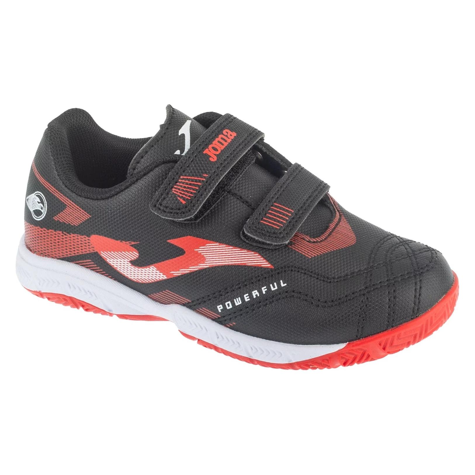 Joma Hallenfussballschuhe für Kinder Sport Powerful 2501 Schwarz (28) (POJW2501INV)