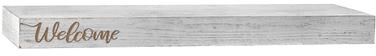 American Art Decor "Floating Wall Shelf with ""Welcome"" Text Engraving"
