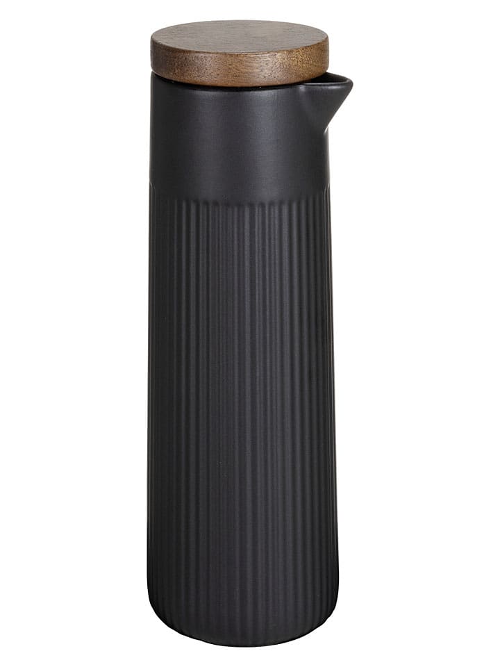 Schöner Wohnen Kollektion Ölspender "Refia" in Schwarz/ Braun - 350 ml - onesize
