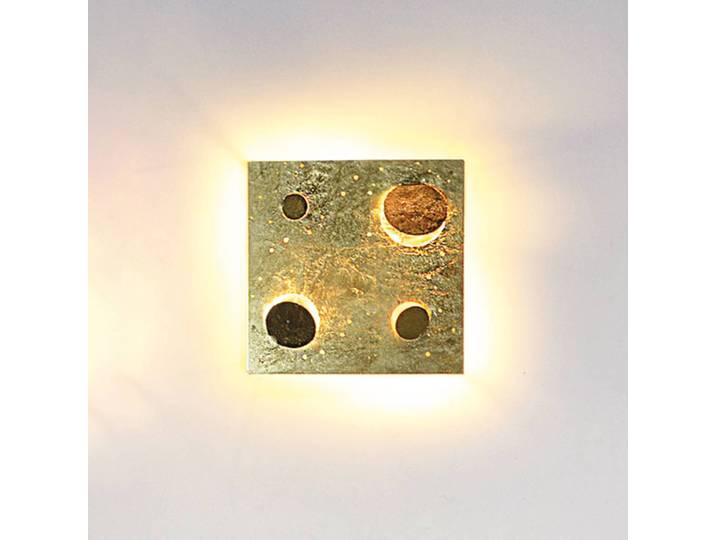 Knikerboker Designer Wandleuchte Buchi, dimmbar, messing / gold, für Flurbereich, Metall, Design, Deckenlampe