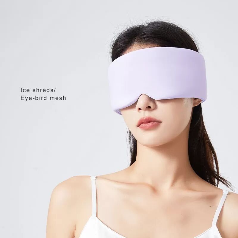 INF Lichtblockierende Schlafmaske für Damen und Herren, 360° Verdunkelung Violett