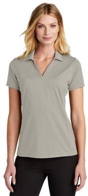 Port Authority LK398 Women's Performance Staff Polo Shirt in Silver size XXL   Polyester