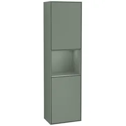 Villeroy und Boch Finion Hochschrank F460GMGM 41,8x151,6x27cm, links, Regal Olive Matt Lacquer, Olive Matt Lacquer