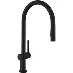 hansgrohe, Küchenarmatur, HG Einhebel-Spültischmischer 210 TALIS M Ausziehbrause mattschwarz