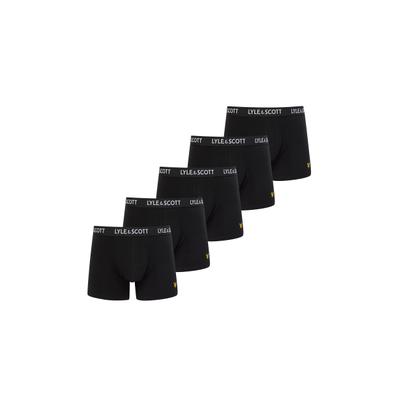 Funktionsunterhose LYLE & SCOTT "Lyle & Scott MILLER", Herren, Gr. M, 1 Stk., schwarz, 95% Baumwolle, 5% Elasthan, Unterhosen Funktionsunterhose