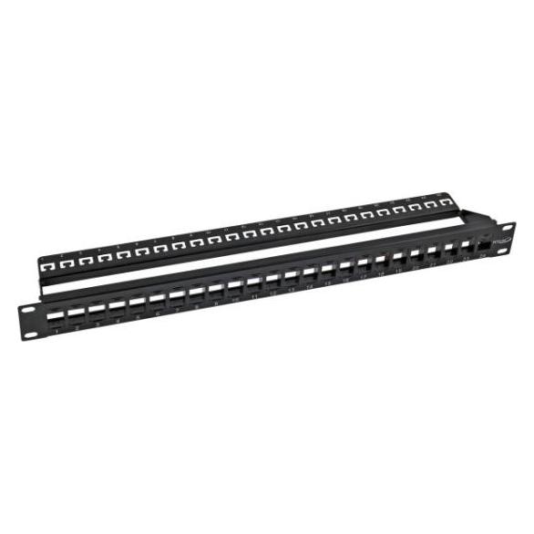 EFB Elektronik ECOLAN Patchpanel Cat.619"/1U modular black (11124115)