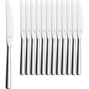 WMF Menümesser Professional Base, Wellenschliff, 22,6 cm, Edelstahl 18/10, silber poliert, 12 Stück