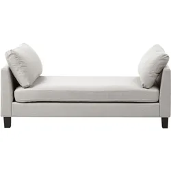 CHAISELONGUE Stoff Hellgrau Archiane