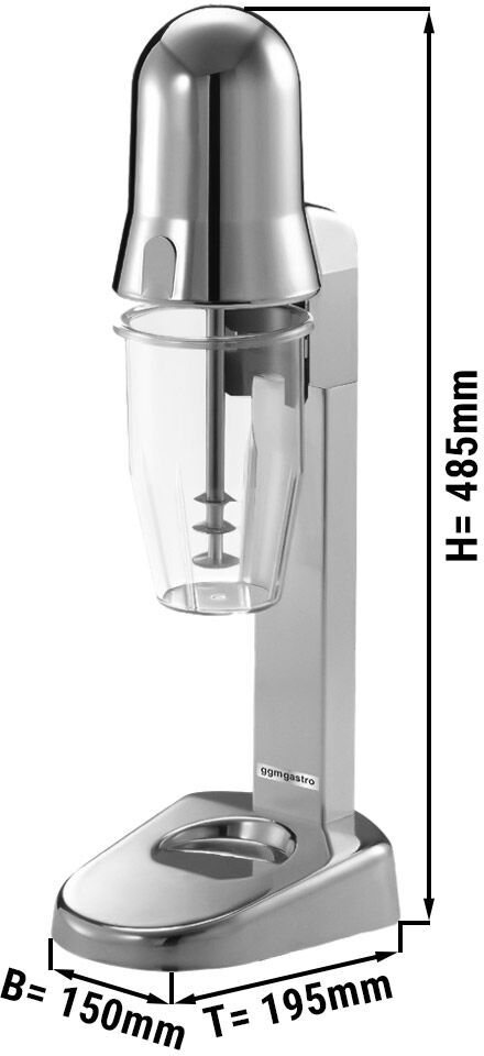 GGM Gastro Milkshake mixer PREMIUM - met 1 mengspindel - 550ml - 100W - 1 snelheidsstand