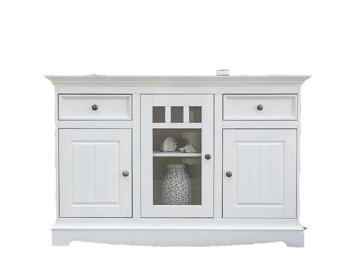Xlmoebel Sideboard Italienischer Barschrank in Weiß mit großzügigem Stauraum (Buffet, 1 St., Buffet), Hergestellt in Europa
