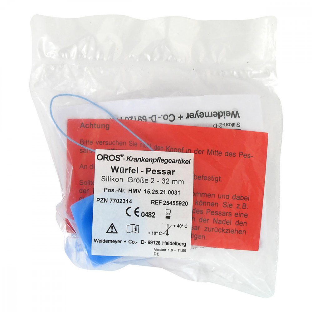 WEIDEMEYER + Co. Würfelpessar Silicon 32 mm Größe 2 07702314