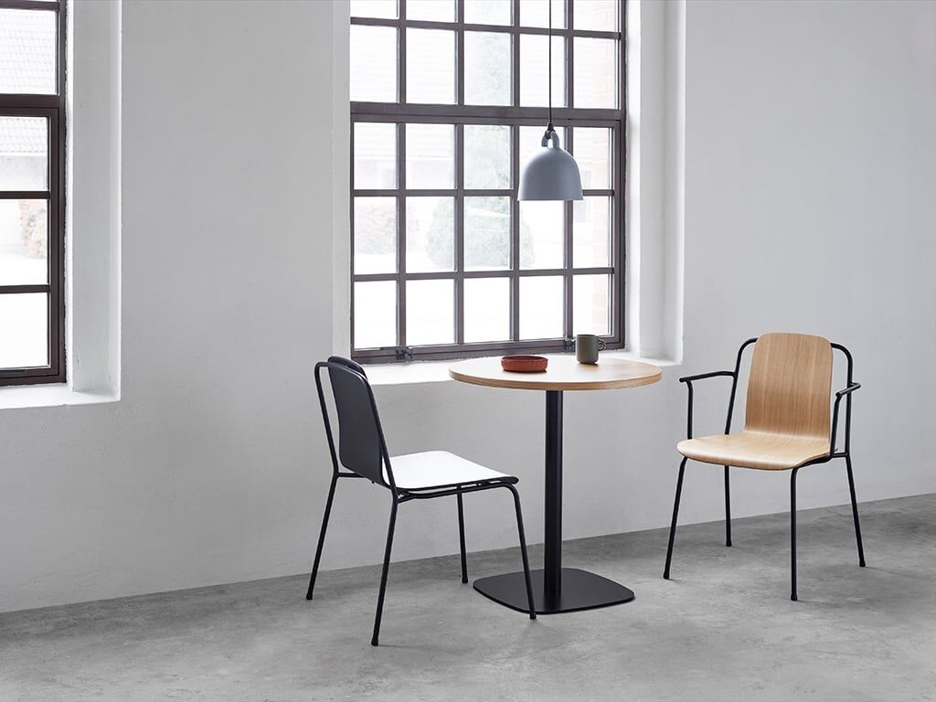 Normann Copenhagen Bistrotisch (Ø 70cm, Marmor kaffeebraun, H 104,5cm) Ø 70cm   Marmor kaffeebraun   H 104,5cm