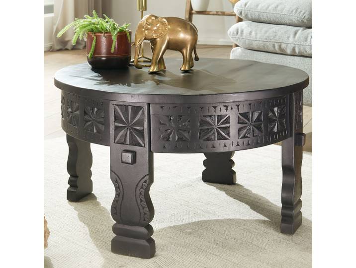 home24 Salontafel Waren 60 x 60cm zwart