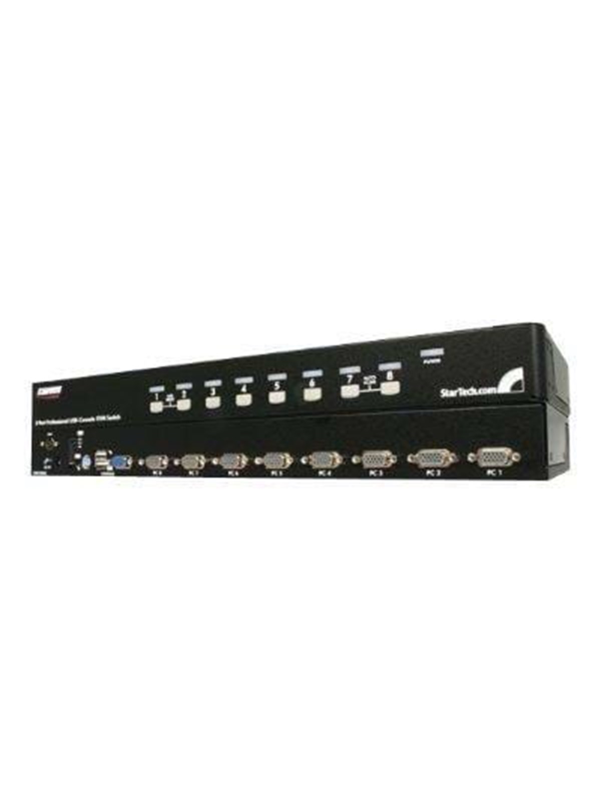 StarTech.com 8 Port 1U Rack Befestigungskit USB PS/2 KVM Switch mit OSD - KVM Switch - 8 Anschlüsse