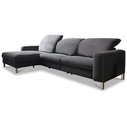 Portobello Ecksofa Sunderland Stoff Grau Anthrazit