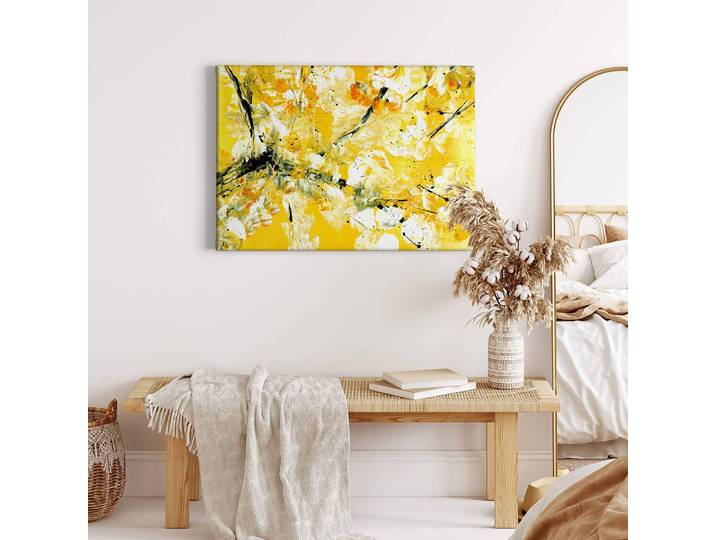 Impression sur toile Heyday jaune Polyester PVC / Épicéa Jaune 70 x 50cm