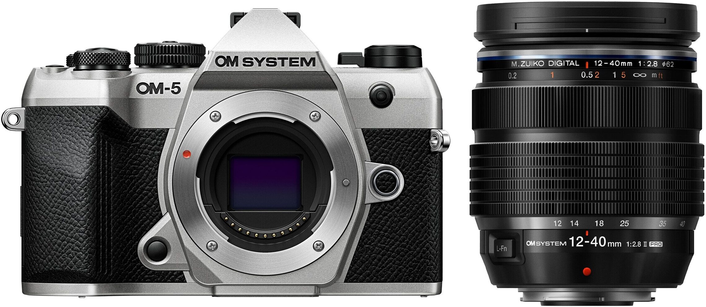 OM SYSTEM OM-5 II + M.Zuiko Digital ED 12-40mm f/2.8 PRO II - Demo Model  silver