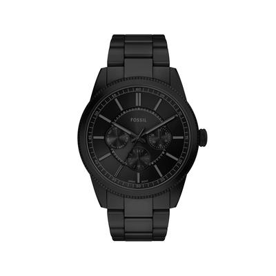 Quarzuhr FOSSIL "Pearson", schwarz (schwarz, schwarz), Armbanduhren, Herren, Quarzuhr, Armbanduhr, Herrenuhr, Edelstahlarmband, analog, Tag, Wochentag