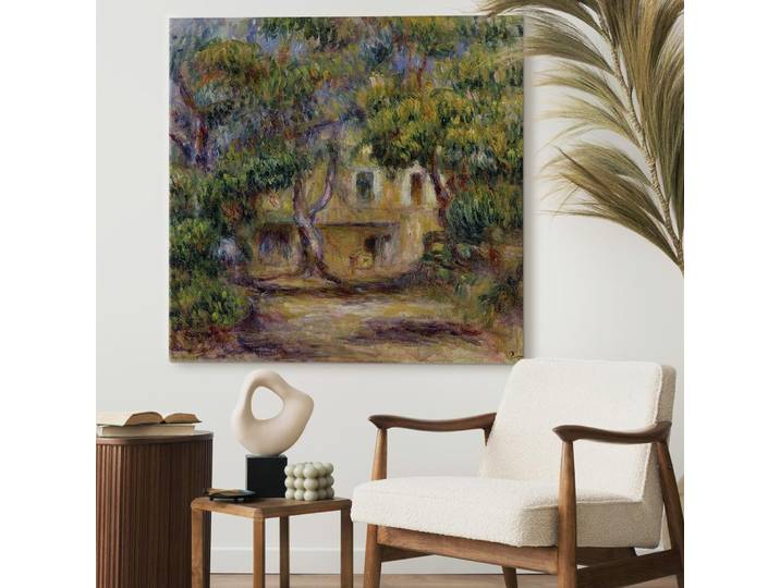 Toile La ferme des Collettes Feutre Vert/Vert 40 x 40cm