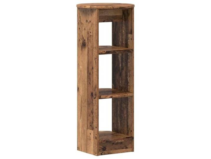 GFMGUEMV Seitenschrank aus Holzwerkstoff 40x40x100 cm mit 3 Regalen 3 Brettregale, stabiles Material, schlankes Design, für Innenräume, pflegeleichte Oberfläche