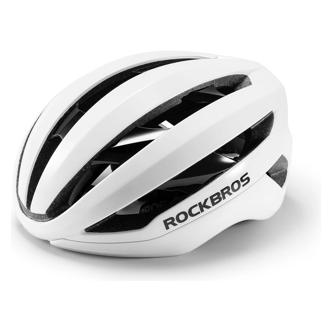 Rockbros Kask rowerowy LK-79 58-62 cm - biały (58 - 62 cm) (5907769382390)